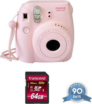 FUJIFILM Mini 9 Instant Film Camera (Flamingo Pink) - w/ Memory Card