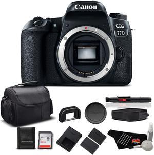 Canon EOS 77D DSLR Camera (Body Only) 24.2 MP CMOS - Standard Bundle - (Intl Model)