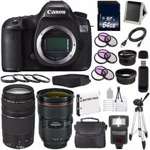 Canon EOS 5DS R DSLR Camera (International Model) (0582C002) + Canon EF 24-70mm f/2.8L II Lens Bundle
