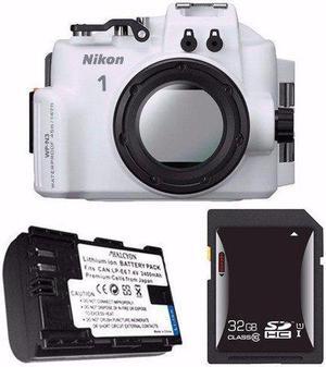 Nikon WP-N3 Waterproof Housing for Nikon 1 J4 or S2 Camera and NIKKOR 11-27.5mm or 10-30mm Lens + EN-EL22 Battery + 32GB SDHC Card Saver Bundle 2