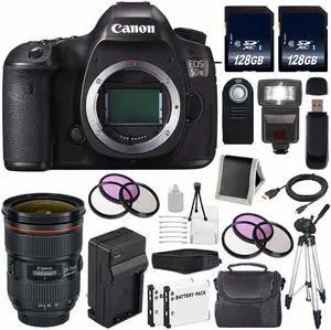 Canon EOS 5DS DSLR Camera (International Model) 0581C002 + Canon EF 24-70mm f/2.8L II USM Lens Bundle