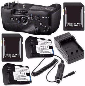 Sony Vertical Battery Grip for Alpha A99 DSLR Camera + NP-FM500H Battery + External Charger + 16GB SDHC Card Saver Bundle