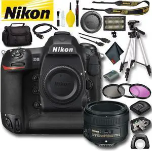 Nikon D5 DSLR Camera (Dual XQD Slots) (Intl Model) Plus Bundle
