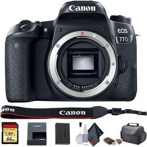 Canon EOS 77D DSLR Camera (Intl Model) (1892C001) - Starter Bundle
