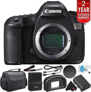 Canon EOS 5DS Digital SLR Camera 0581C002 (Body Only) - Starter Bundle (Intl Model) with 2 Year Seller Warranty