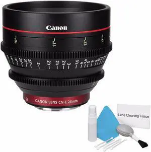 Canon CN-E 24mm T1.5 L F Cine Lens (International Model ) + Deluxe Cleaning Kit 6AVE Bundle 1