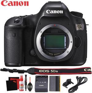 Canon EOS 5DS DSLR Camera International Version 50 Megapixel HD Video Battery Neck Strap Starter Accessory Bundle