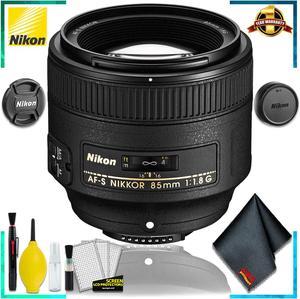 Nikon 85MM f.1.8G AF-S Lens (Intl Model) + Cleaning Kit