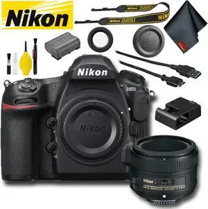 Nikon D850 DSLR Camera (Intl Model) Basic Bundle