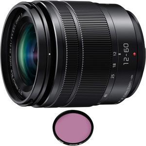 Panasonic Lumix G Vario 12-60mm f/3.5-5.6 ASPH. POWER O.I.S. Lens with Pro Filter