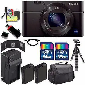 Sony Cyber-shot DSC-RX100M3 Digital Camera + Extra battery + Charger + 196GB Bundle 10 - International Model