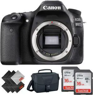 Canon EOS 80D DSLR Camera (Body Only) + 1 Year Warranty