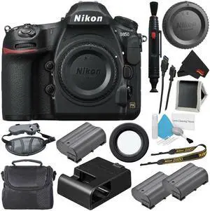 Nikon D850 DSLR Camera (Body Only) 1585 (International Model) + EN-EL15 Replacement Li-on Battery + Carrying Case + Deluxe Cleaning Kit + MicroFiber Cloth + Lens Pen Cleaner Bundle