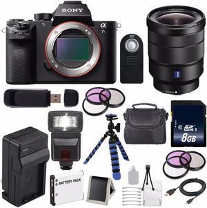 Sony Alpha a7S II a7S Mark II a7SII ILCE7SM2/B Mirrorless Digital Camera (International Model ) + Vario-Tessar T FE 16-35mm f/4 ZA Lens+ 49mm Filter Kit + 72mm Filter Kit 6AVE Bundle 35