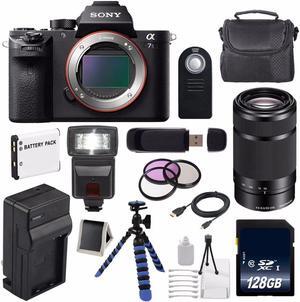 Sony Alpha a7S II a7S Mark II a7SII ILCE7SM2/B Mirrorless Digital Camera (International Model ) + Sony E 55-210mm f/4.5-6.3 OSS E-Mount Lens (Black) + 49mm Filter Kit 6AVE Bundle 119