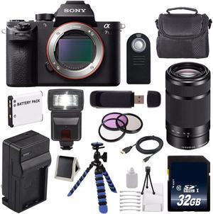 Sony Alpha a7S II a7S Mark II a7SII ILCE7SM2/B Mirrorless Digital Camera (International Model ) + Sony E 55-210mm f/4.5-6.3 OSS E-Mount Lens (Black) + 49mm Filter Kit 6AVE Bundle 117