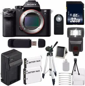 Sony Alpha a7S II a7S Mark II a7SII ILCE7SM2/B Mirrorless Digital Camera (International Model ) + 32GB SDHC Class 10 Memory Card 6AVE Bundle 1