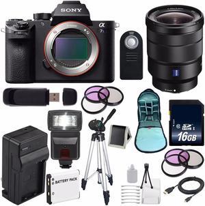 Sony Alpha a7S II a7S Mark II a7SII ILCE7SM2/B Mirrorless Digital Camera (International Model ) + Vario-Tessar T FE 16-35mm f/4 ZA Lens+ 49mm Filter Kit + 72mm Filter Kit 6AVE Bundle 31