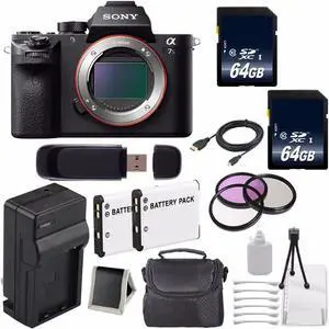 Sony Alpha a7S II a7S Mark II a7SII ILCE7SM2/B Mirrorless Digital Camera (International Model ) + 62mm Filter Kit 6AVE Bundle 4