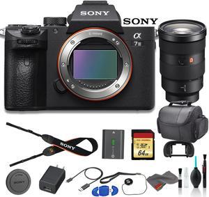 Sony Alpha a7 III Mirrorless Digital Camera Bundle - With Sony FE 24-70mm f2.8 Lens, Bag, 64GB Memory Card, Memory Card Reader and More
