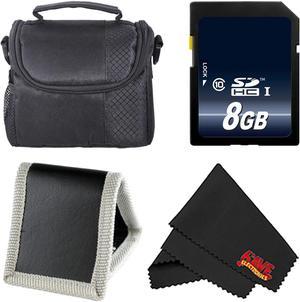 Accessory Kit for Nikon Coolpix B500,B700, P900, 8GB SDHC Class 10 Secure Digital High Speed Memory Card + Camera Case + MORE