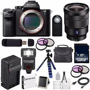 Sony Alpha a7S II a7S Mark II a7SII ILCE7SM2/B Mirrorless Digital Camera (International Model ) + Vario-Tessar T FE 16-35mm f/4 ZA Lens+ 49mm Filter Kit + 72mm Filter Kit 6AVE Bundle 39