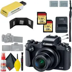 Canon PowerShot G1 X Mark III Digital Camera & 128GB MicroSD x2 & Battery