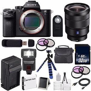 Sony Alpha a7S II a7S Mark II a7SII ILCE7SM2/B Mirrorless Digital Camera (International Model ) + Vario-Tessar T FE 16-35mm f/4 ZA Lens+ 49mm Filter Kit + 72mm Filter Kit 6AVE Bundle 37