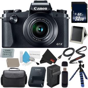 Canon PowerShot G1 X Mark III Digital Camera #2208C001 International Version (No Warranty) + Replacement Lithium Ion Bat