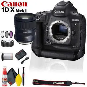 Canon EOS-1D X Mark II DSLR Camera (Body Only) + 24-70mm Lens + Filter Kit