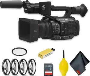 Panasonic  AG-UX180 4K Premium Professional Camcorder  Standard Accessory Bundle w/ UV Filter, Close Up Lens & More