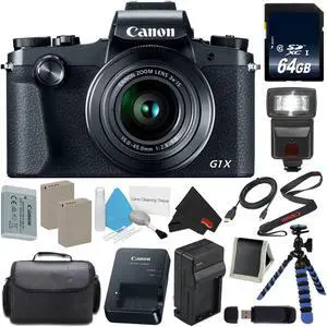 Canon PowerShot G1 X Mark III Digital Camera #2208C001 International Version (No Warranty) Starter Bundle