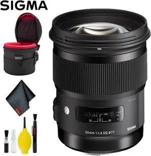 Sigma 50mm f/1.4 DG HSM Art Lens for Nikon F Deluxe Kit