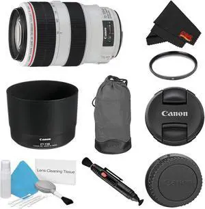Canon EF 70-300mm f/4-5.6L IS USM Lens Bundle w/ UV Filter (Intl Model)