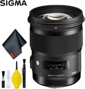 Sigma 50mm f/1.4 DG HSM Art Lens for Nikon F Standard Kit