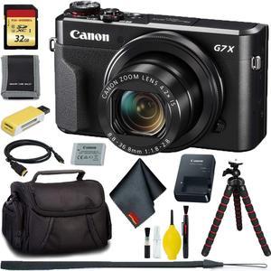 Canon PowerShot G7 X Mark II Digital Camera  32GB Memory Bundle