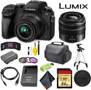 Panasonic Lumix DMC-G7 Mirrorless Micro Four Thirds Digital Camera with 14-42mm Lens Master Bundle
