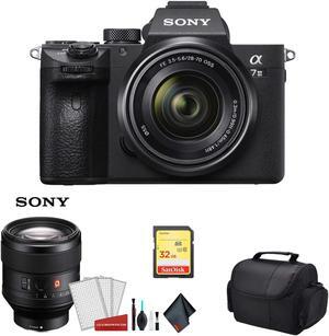 Sony Alpha a7 III Full Frame Mirrorless Digital Camera with 28-70mm Lens + FE 85mm f/1.4 GM Lens & More - Bundle Kit