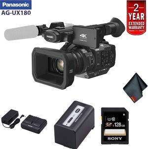 Panasonic 4K Premium Professional Camcorder - Starter Bundle with  2 Year Extended Warranty