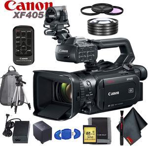 Canon XF405 UHD 4K60 Camcorder with Dual-Pixel Autofocus - Includes - Memory Card Kit, Filter Kit, + More!