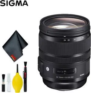 Sigma 24-70mm f/2.8 DG OS HSM Art Lens for Nikon F (Intl Model) Standard Kit
