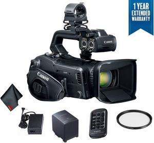 Canon XF405 UHD 4K Camcorder with Dual-Pixel Autofocus - Bundle with  1 Year Extended Warranty + 58mm UV Filter and MORE