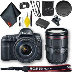 Canon EOS 5D Mark IV DSLR Camera with 24-105mm f/4L II Lens (Intl Model) Base Bundle