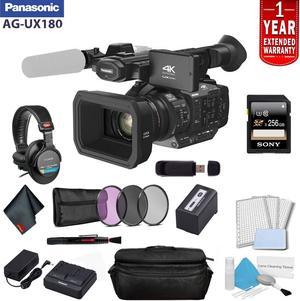 Panasonic 4K Premium Professional Camcorder Bundle with 1 Year Extended Warranty, Sony MDR-7506 Headphones + Sony 256GB SDXC Memory Card + More