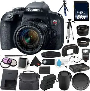 6Ave Canon EOS Rebel T7i DSLR Camera 18-55mm Lens 1894C002 Premium Bundle 6Ave Canon EOS Rebel T7i DSLR Camera 18-55mm Lens 1894C002 Premium Bundle