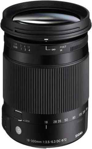 Sigma 18-300mm F3.5-6.3 DC Macro OS HSM ( C ) for Nikon (DX) Cameras - International Version (No Warranty)
