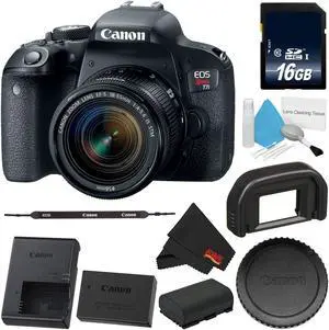Canon EOS Rebel T7i DSLR Camera 18-55mm Lens 1894C002 - Standard Bundle Canon EOS Rebel T7i DSLR Camera 18-55mm Lens 1894C002 - Standard Bundle