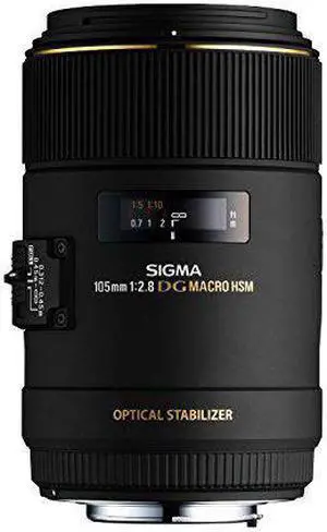 Sigma 105mm F2.8 EX DG OS HSM Macro Lens for Canon SLR Camera - International Version (No Warranty)