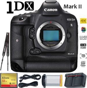 Canon EOS-1D X Mark II (Body) DSLR Camera International Version with Battery and 32GB Ultra Fast CF Card