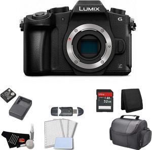Panasonic Lumix DMC-G85 Mirrorless Micro Four Thirds Digital Camera (Body Only) Bundle with 32GB Memory Card + Replaceme